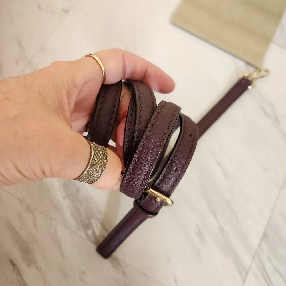 Euc Kate Spade Lilah Laurel Way Burgandy Leather Crossbody Bag